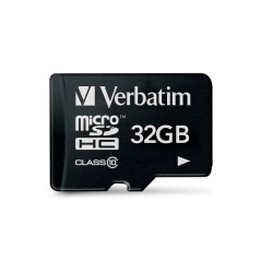 "High-Performance Verbatim 32 GB Micro SDHC Class 10 - Item 44013 for Reliable Storage"